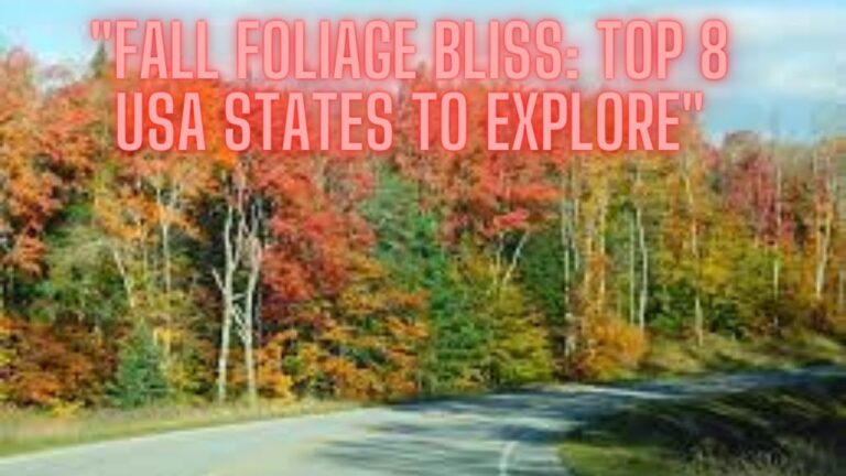 Top 8 Must-Visit States for Stunning Fall Foliage in the USA!